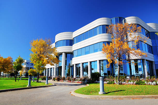 Commercial building exterior with smooth, high-quality paint finishes and durable coatings by an exterior painter in Rock Hill, SC